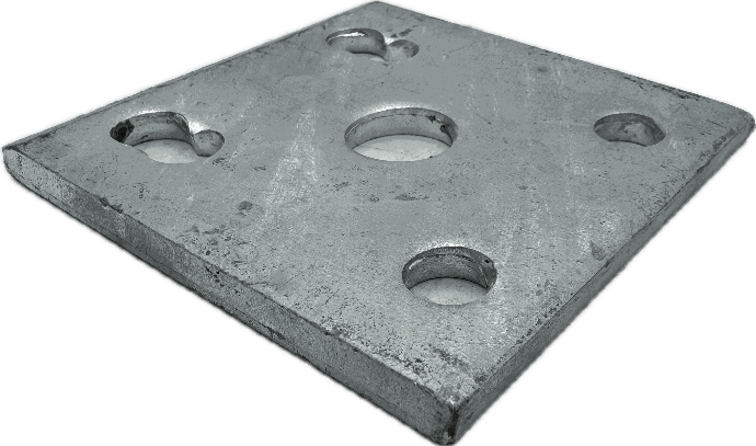 Plate, Spring Clamp, .313X4.25X4.00", Galv-Load Rite