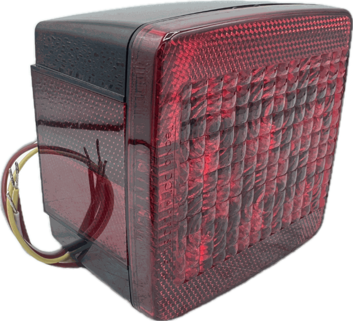 Square Led Tail Light. Approved For All Trailer Widths. Left Hand Side Tecniq Brand