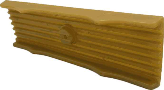 Boat Trailer Keel Pad 3" X 11.75" Yellow Tpr Loadrite# 1261.17