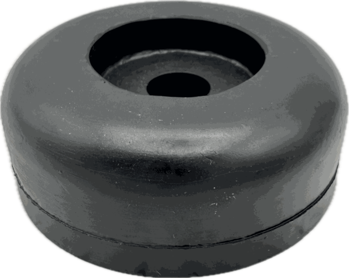 Roller End Cap 3.5" Diameter With 5/8" ID Black Yates# 134-5