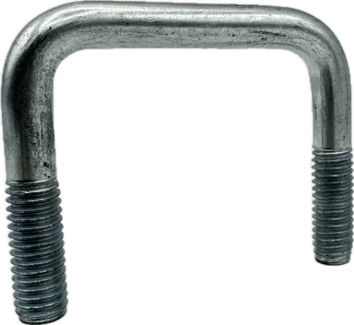 Square U-Bolt, 3/8" Diameter X 2-1/16" Wide X 1-7/8" Length, Zinc Plated Finish