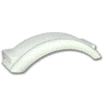 Trailer Fender, Material: Plastic, Color: White, 21"L x 7.5"W x 5"H, Fits: 8" - 12" Wheels, Brand: Tie Down Engineering, Sold as each