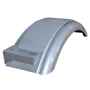 Trailer Fender, Material: Plastic, Color: Silver, 21"L x 7.5"W x 5"H, Fits: 8" - 12" Wheels, Brand: Tie Down Engineering, Sold as each (LR # 2301.08)