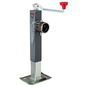 Trailer Jack 8,000# Square Topwind With Swivel Mount, Bulldog