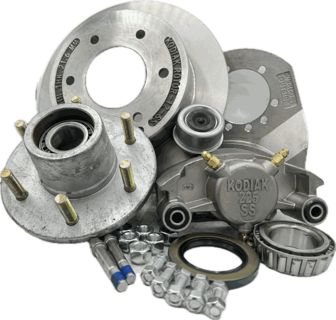 Kodiak Disc Brake Slip Over 12" Stainless Kit With Hub 1-Rcmh-12-Ss(K71-1RHG-12-SS)