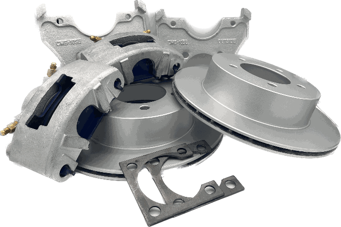 Kodiak Disc Brakes, 10" Slip Over Style With Model 204 Caliper, 5 X 4.5" Bolt Pattern, Dacroment Finish, Sold As A Pair. Dexter#2/R-10-Ddd-Sb-K