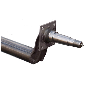 Spring Axle, 3,500 lb Capacity, 2-3/8" Round Tube, 83" Hub Face, 64" - 69.5" Spring Center, 88.5" Overall Length, 4" Drop, Painted, Manufactured by Dexter (Formerly by Tie-Down)