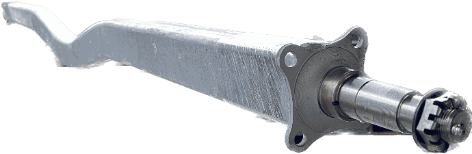 Spring Axle, 3,500 lb Capacity, 2" x 3" V-Style Square Tube, 93" Hub Face, 76" - 84-1/2" Spring Center, 97-1/2" Overall Length, Galvanized, Manufactured by Dexter (Formerly Tie-Down), Magic Tilt #s (PH4774, PH4777, PH4740, PH4769, PH4735)