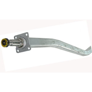 Spring Axle, 5,200 lb Capacity, 2" x 3" V-Style Square Tube, 91" Hub Face, 70" - 77-1/2" Spring Center, 96-1/2" Overall Length, Galvanized, Manufactured by Dexter (Formerly Tie-Down)