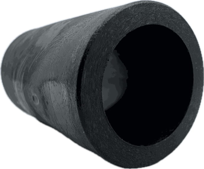 Spring Bushing, 1" Outside Diameter, .7" Inner Diameter, 1.7" Overall Length, Black Delrin Material, Ec1