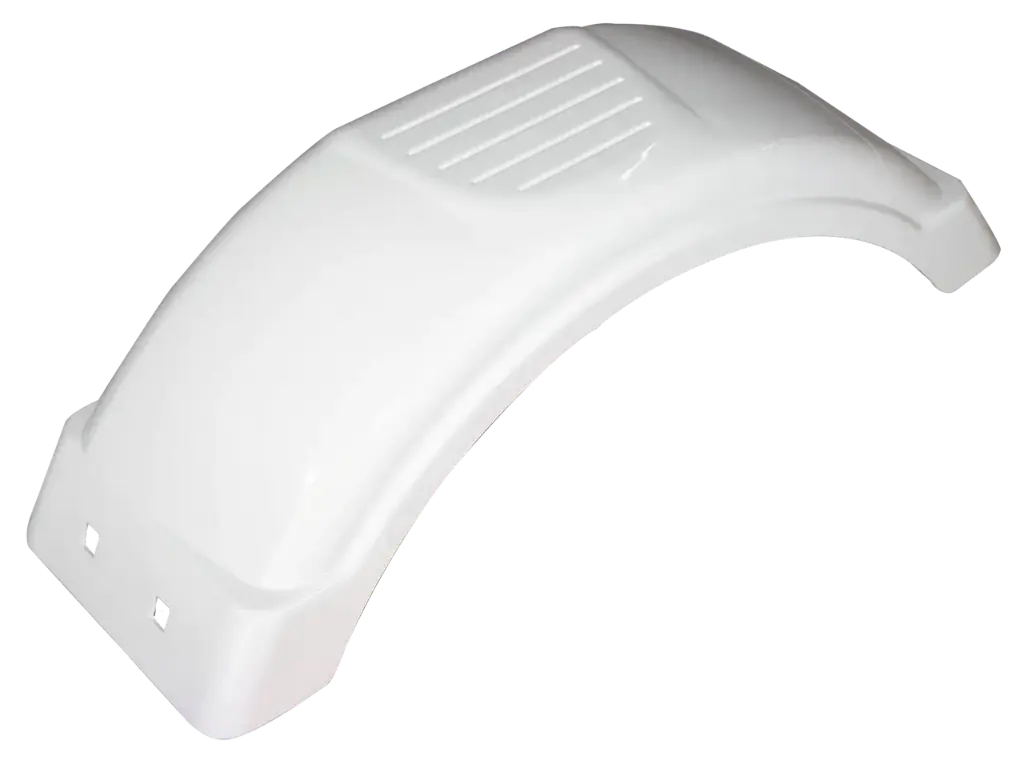 Trailer Fender, Material: Plastic, Color: White, 21.5"L x 7.5"W x 5"H, Fits: 8" - 12" Wheels, Brand: Horizon Global, Sold as a pair