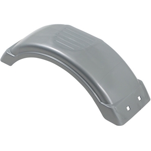 (Limited Stock) Trailer Fender, Material: Plastic, Color: Silver, 21.5"L x 7.5"W x 5"H, Fits: 8" - 12" Wheels, Brand: Horizon Global, Sold as each