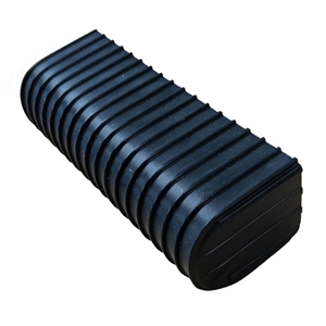 Trailer Bunk Wrap 2X6" Black End Cap (Case of 24)