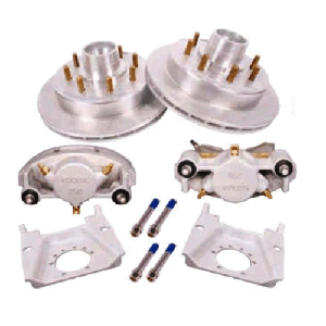 Kodiak Disc Brakes, 13" Integral Rotor/Hub Style, Dac Coating 8 X 6.5" Bolt Pattern, 7K Capacity, With 1/2" Studs, Pair