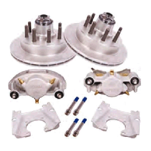 Kodiak Disc Brake Integral Rotor/Hub 13" 8K Dac Coat (Pair) 5/8" Studs (2-H-133-8A-5-DDD-K)