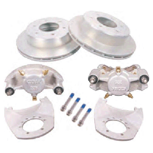 Kodiak Disc Brake, 12" Slip Over Style, 6 X 5.5" Bolt Pattern, Dacromet Finish, Sold As A Pair