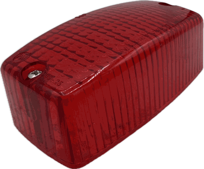 Lens,Tail Red Rectangle Surface