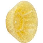 Bow Roller End Bell, 4" Yellow Tpr 1/2" I.D. 48652
