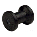 4" Keel Roller Spool Style 1/2" ID Black Yates# 4163-4P