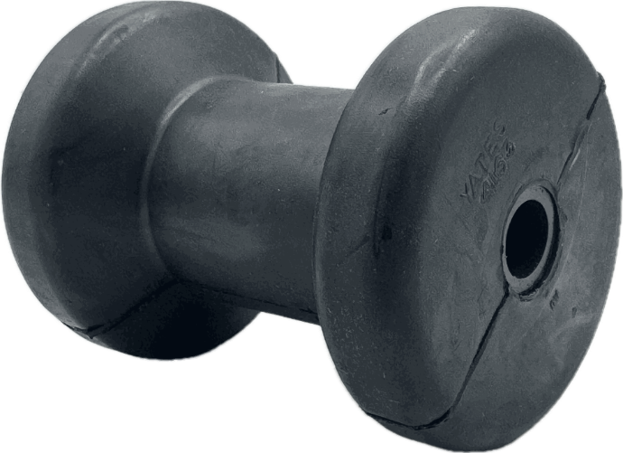 4" Keel Roller Spool Style 1/2" ID Black Yates# 4163-4P
