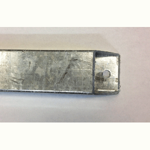 Cross Member, 3" X 2" X 52", Straight With Diagonal Holes