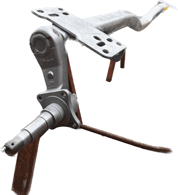 Torsion Axle, 3,500 lb Capacity, 74.5" - 75" Frame Center, 92.13" Hub Face, 80.25" Outside Bracket, 45* Starting Angle, Galvanized, Manufactured by Dexter Marine Products