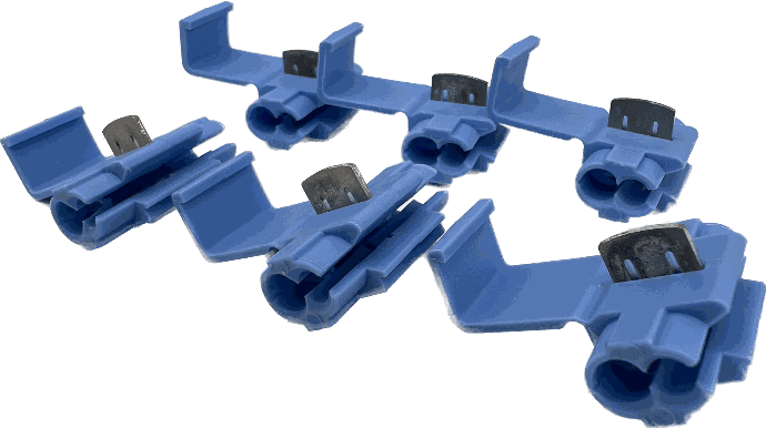 Wire Tap,Blue 14-18 Gauge Qty-6