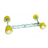 Boat Trailer Wobble 4 Roller Longhorn Assembly 32X2X2"  (Old # 5002.02)