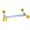 Boat Trailer Wobble 4 Roller Assembly 38.75"X3X2 Loadrite# Replaces 5002.05R)