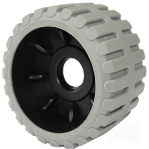 Roller Tpr,1-3/8"Shaft Gray/Black *Factory Seconds / Blemished*