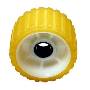 Roller 5"X3" Yellow Tpr 1-1/8" Shaft *Factory Seconds / Blemished*