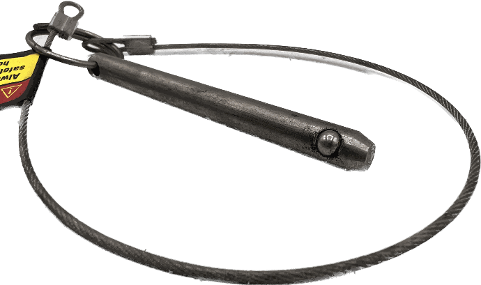 Actuator Safety Pin & Cable 66, 70, and 80 Actuators. Fits 80Lp & 85Lp - 074-477-10