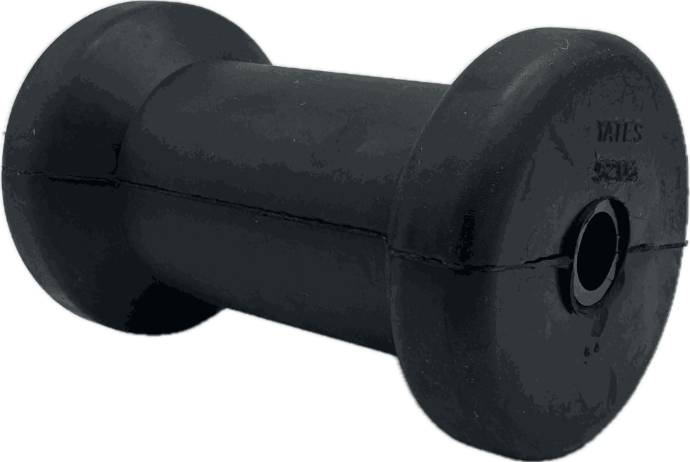 5" Keel Roller Spool Style 1/2" ID Black Yates# 5203-4P