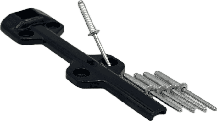 Fender Marker Light Mounting Bracket, 4-Hole, Black