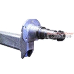Spring Axle, 6,000 lb Capacity, 2" x 3" V-Style Square Tube, 70" Spring Center, 87" Hub Face, 93" Overall Length, 4-3/8" Drop, Galvanized, Manufactured by Dexter (Formerly Tie-Down)