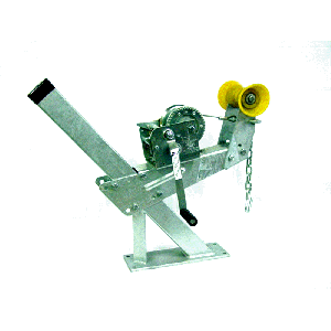 Boat Trailer Winch Stand 3X3X34", With DL 2000 Lb. Winch with Strap-Load Rite OEM