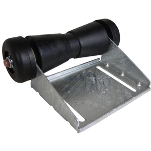 Keel Roller Assembly 8" With End Caps Black Rubber (Blem)