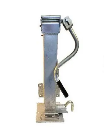 Tongue Jack, 10K Lift-12K Load, Top Crank, Drop Jack W/Foot, Galv (Hd Truck Style)