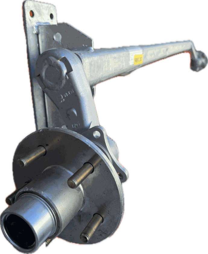 Dexter Torsion Axle, 2500 lb Capacity, 74” Hub Face, 62” Outside Bracket, 58” Frame Center, 30* Down Angle, Fits Load Rite Snow Trailers (46277F)