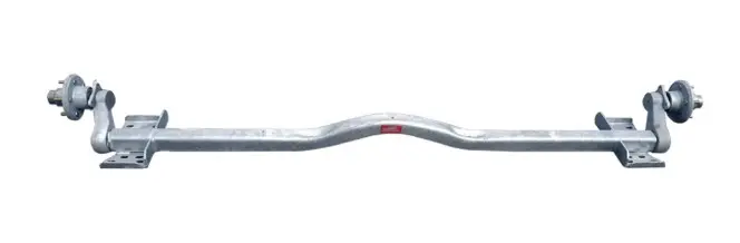 Torsion Axle, 6,000 lb Capacity, 93.25" Hub Face, 74" Frame Center, 79.68" Outside Bracket, 35* Down Angle, Galvanized, Load Rite OEM Axle 