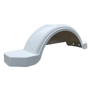 Fender, Plastic. 42" Radius Length, 9.69" Width, 12.92" Height (White) (Wesbar 008574) - PAIR