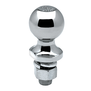 Trailer Hitch Ball 1-7/8" X 1" Shank Chrome