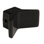 Bow Stop V Block, 3" Wide Black Rubber 1/2" I.D. 6Y33-4