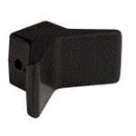 Bow Stop V Block, 3" Wide Black Rubber 1/2" I.D. 6Y33-4