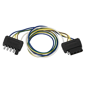 (Limited Stock) Wire Plug 5-Flat 24" Extension Wesbar