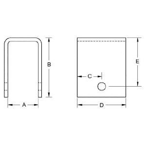 Hanger-Spring [Weld-On] Universal 1/2"Di