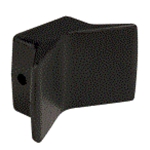 Bow Stop V Block, 4" Wide Black Rubber 1/2" I.D. 7Y44-4