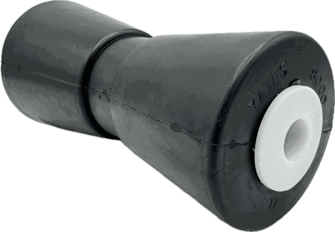 8" Keel Roller V-Style Medium Duty 5/8"Id Black Yates# 8000