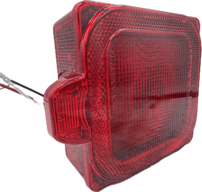 Square Led. Approved For Trailers Over 80". Submersible Right Hand Side. Peterson Brand.