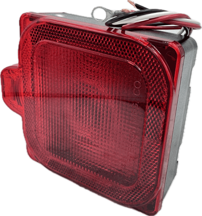 Square Led. Approved For Trailers Over 80". Submersible Left Hand Side. Peterson Brand.